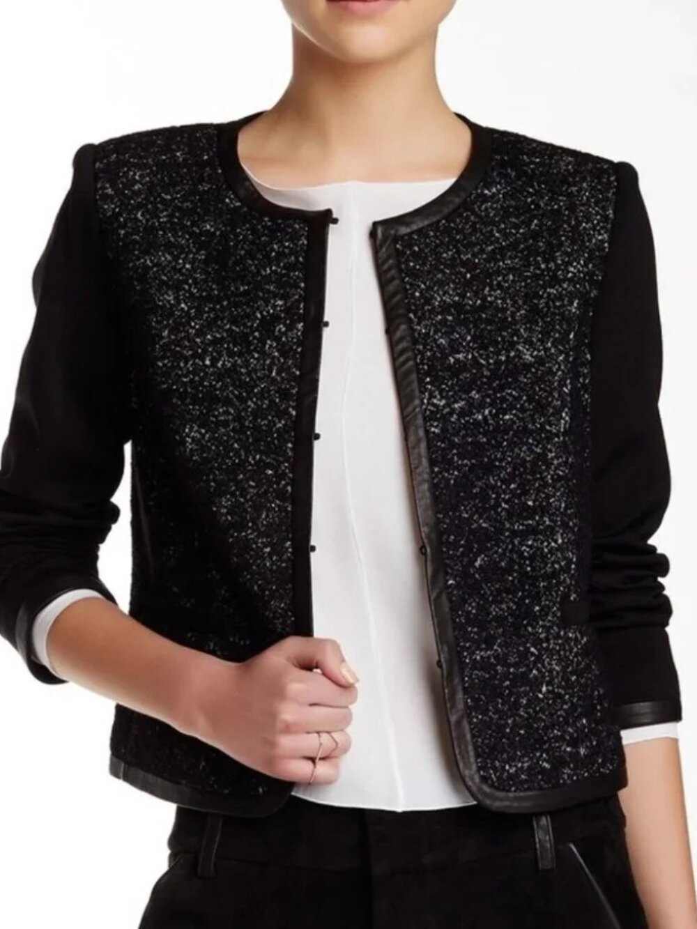 Alice + Olivia Kidman Tweed Jacket Size S